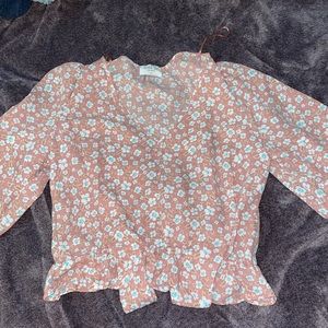 Sienna sky cropped blouse